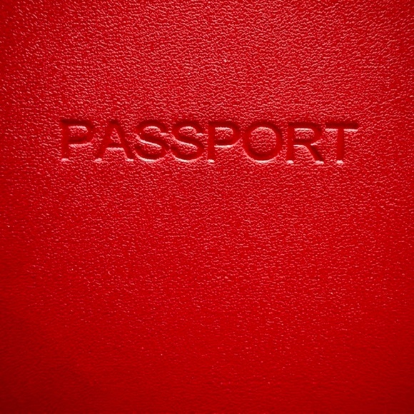 Red Leather Passport Cover - Picture 7 of 7